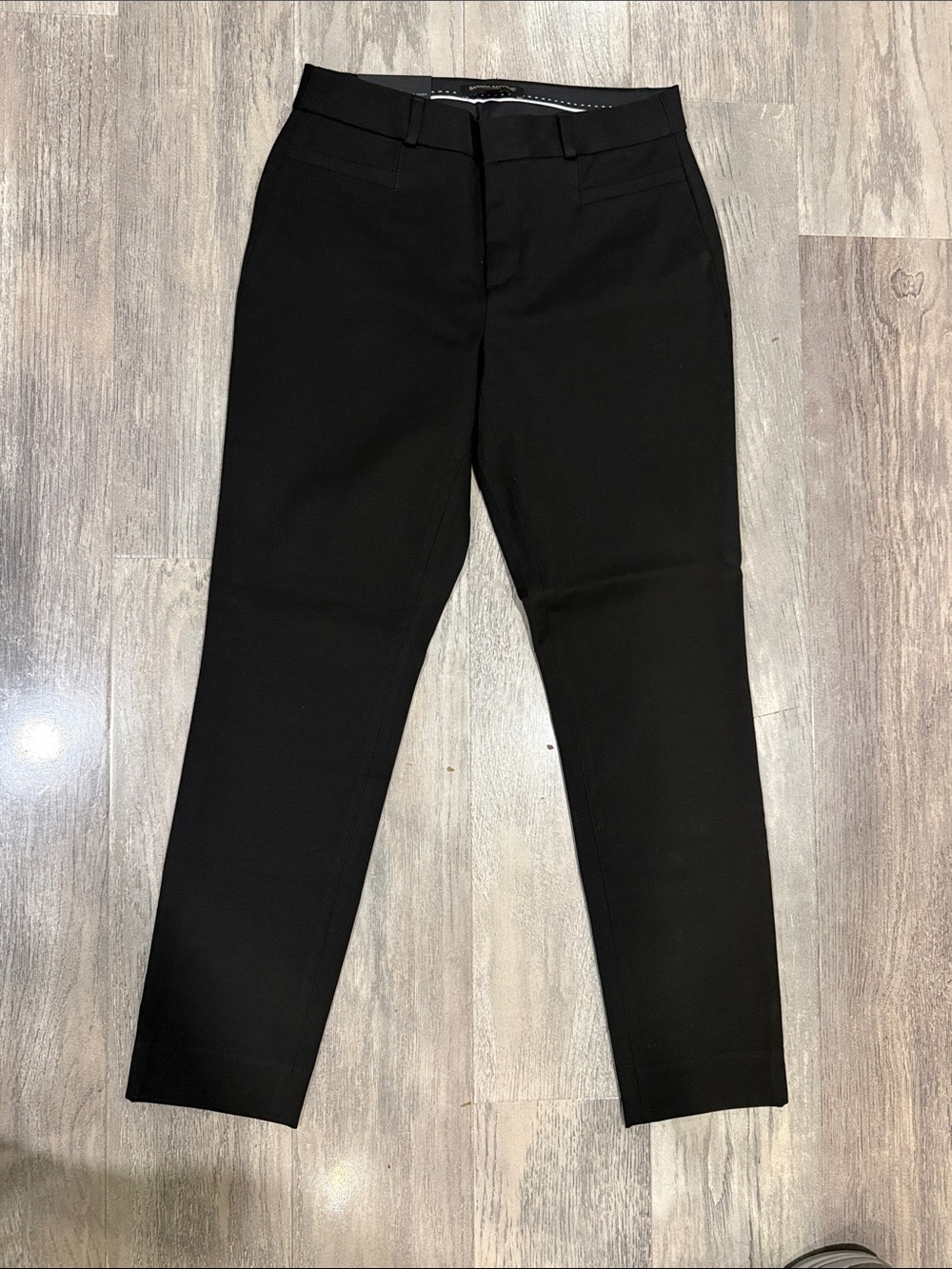 Banana Republic Sloan Ankle Pant Straight Leg Black Size 2